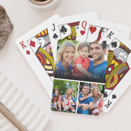 Aangepaste foto-inkuilfamilie-vrienden pokerkaarten
