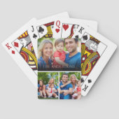 Aangepaste foto-inkuilfamilie-vrienden pokerkaarten (Achterkant)