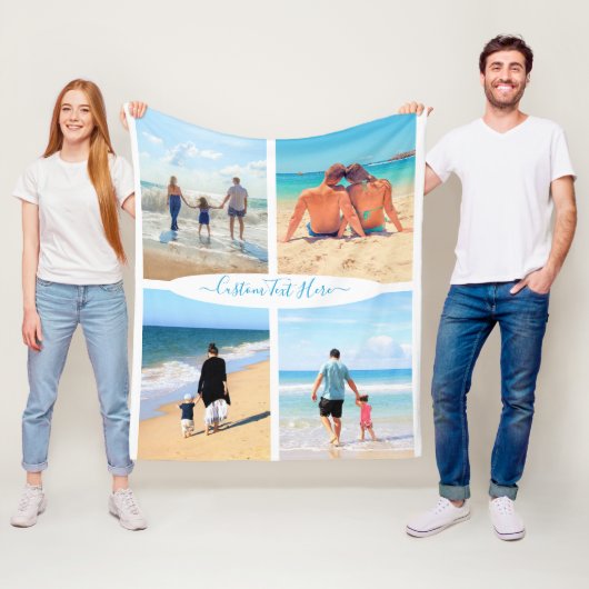 Aangepaste foto-inkuilflesje voor uw foto's fleece deken (In situ)