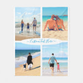 Aangepaste foto-inkuilflesje voor uw foto's fleece deken (Voorkant)