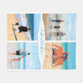 Aangepaste foto-inkuilflesje voor uw foto's fleece deken (Voorkant (Horizontaal))