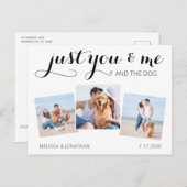 Aangepaste foto-inkuiling Pet Weddenschap Dog opsl Aankondigingskaart (Voorkant / Achterkant)