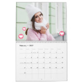 Aangepaste foto-inkuilkalender kalender (Feb 2027)