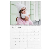 Aangepaste foto-inkuilkalender kalender (Feb 2027)