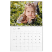 Aangepaste foto-inkuilkalender kalender (Mar 2027)
