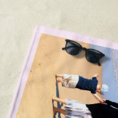 Aangepaste foto-inkuiltekst Handdoek Super Family (In situ)