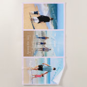 Aangepaste foto-inkuiltekst Handdoek Super Family (Voorkant)