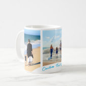 Aangepaste foto-inkuiltekst Mok je familiefoto's (Voorkant links)