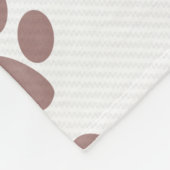 Aangepaste foto-inkuvelnaam Paw Prints Hondenliefh Fleece Deken (Hoek)