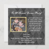 Aangepaste foto-inname of partijuitnodigingen kaart (Achterkant)