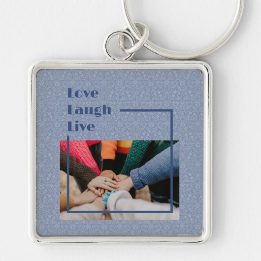 Aangepaste foto Inspirerend geschenken voor Vrouwe Sleutelhanger (Voorkant)