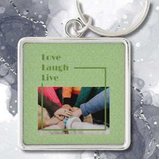 Aangepaste foto Inspirerend geschenken voor Vrouwe Sleutelhanger