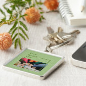 Aangepaste foto Inspirerend geschenken voor Vrouwe Sleutelhanger (Zijkant)