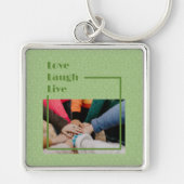 Aangepaste foto Inspirerend geschenken voor Vrouwe Sleutelhanger (Voorkant)