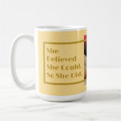 Aangepaste Foto Inspirerend Gifts voor Dames Geel Koffiemok (Links)