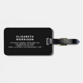 Aangepaste foto Instagram Bagagelabel (Achterkant horizontaal)