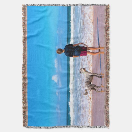 Aangepaste foto-insteeksleuf voor uw eigen ontwerp deken (Voorkant Verticaal)