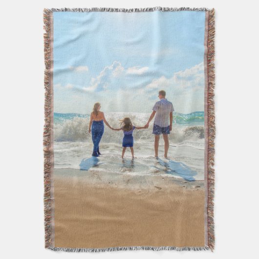 Aangepaste foto-insteeksleuf voor uw eigen ontwerp deken (Voorkant Verticaal)