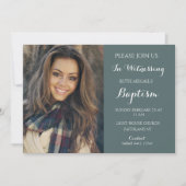 Aangepaste foto-invitatie voor moderne volwassenen kaart (Voorkant)