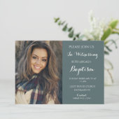 Aangepaste foto-invitatie voor moderne volwassenen kaart (Staand voorkant)