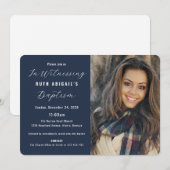 Aangepaste foto-invitatie voor moderne volwassenen kaart (Voorkant / Achterkant)