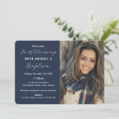 Aangepaste foto-invitatie voor moderne volwassenen kaart (Staand voorkant)