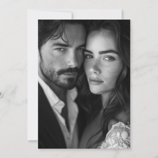 Aangepaste foto Invoegen DIY Wedding Suite QR-code Kaart (Voorkant)