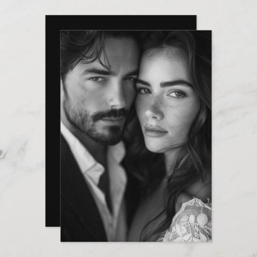 Aangepaste foto Invoegen DIY Wedding Suite QR-code Kaart (Voorkant / Achterkant)