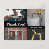 Aangepaste foto-invoegtoepassing Bedrijfsnaam Dank Briefkaart (Voorkant)
