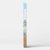 Aangepaste foto iPhone Case met tekst (Achterkant / Links)