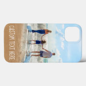 Aangepaste foto iPhone Case Uw foto's en tekst (Achterkant (horizontaal))