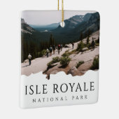 Aangepaste foto Isle Royale National Park Souvenir Keramisch Ornament (Rechts)
