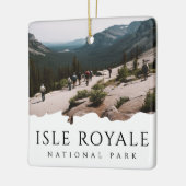 Aangepaste foto Isle Royale National Park Souvenir Keramisch Ornament (Links)