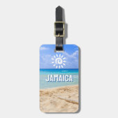 Aangepaste Foto Jamaica Bagagelabel (Voorkant verticaal)