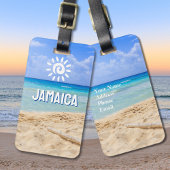 Aangepaste Foto Jamaica Bagagelabel