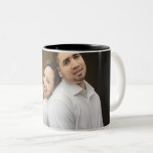 Aangepaste foto Je Afbeelding toevoegen Tweekleurige Koffiemok (Voorkant rechts)