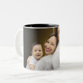 Aangepaste foto Je Afbeelding toevoegen Tweekleurige Koffiemok (Voorkant links)
