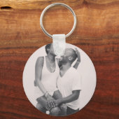 Aangepaste foto "Je maakt me gelukkig"-Sleutelhang Sleutelhanger (Achterkant)