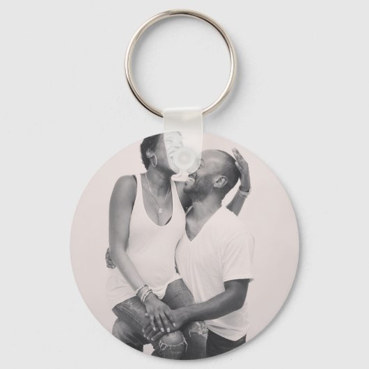 Aangepaste foto "Je maakt me gelukkig"-Sleutelhang Sleutelhanger (Achterkant)