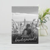 Aangepaste foto Je wordt mijn Bridesmaid Kaart (Staand voorkant)