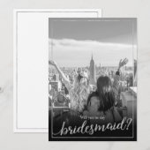 Aangepaste foto Je wordt mijn Bridesmaid Kaart (Voorkant / Achterkant)