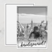 Aangepaste foto Je wordt mijn Bridesmaid Kaart (Voorkant / Achterkant)