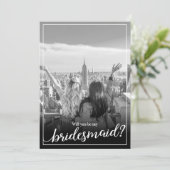 Aangepaste foto Je wordt mijn Bridesmaid Kaart (Staand voorkant)
