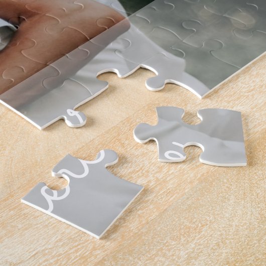 Aangepaste foto Jigzaag Puzzle Legpuzzel (Zijkant)