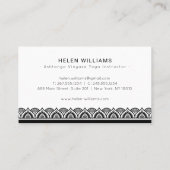 aangepaste foto joga meditatie wellness visitekaartje (Achterkant)