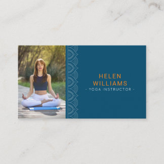 aangepaste foto joga meditatie wellness visitekaartje
