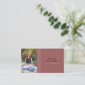 aangepaste foto joga meditatie wellness visitekaartje (Staand voorkant)