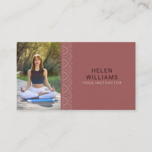aangepaste foto joga meditatie wellness visitekaartje