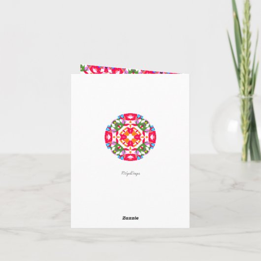 Aangepaste foto Jolly Rood Gelukkig Groen Vrolijk  Feestdagen Kaart (Achterkant)