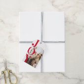 Aangepaste Foto & Joy Holiday | Gepersonaliseerd Cadeaulabel (Met Touw)